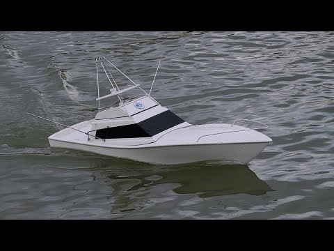 Custom Built Sport fishing Boat - Scale Rc Boat In Action
