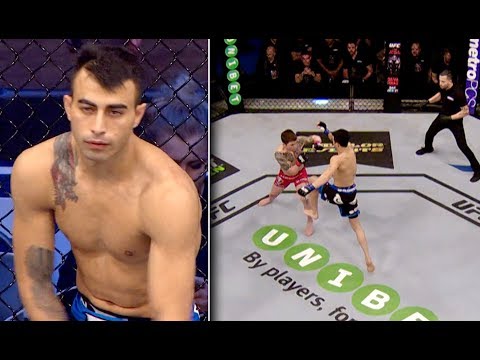 Makwan Amirkhanin 8 sekuntia kestänyt debyytti | Lentävällä polvipotkulla tunnetuksi