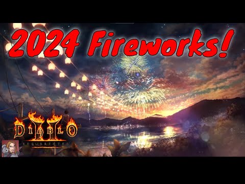 D2R Fireworks! Happy New Year 2024 (Procazon + Barb Merc)