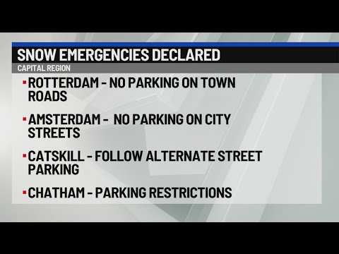 Snow emergencies declared