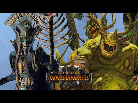 ARKHAN vs KUGATH - Tomb Kings vs Nurgle // Total War: WARHAMMER 3 Immortal Empires Domination