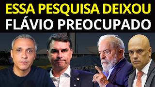 ESSA PESQUISA PARA PRESIDENTE DO BRASIL MEXEU COM FLÁVIO BOLSONARO NA DISPUTA CONTRA LULA