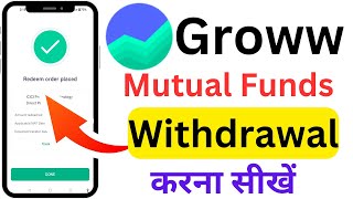 Groww - Mutual Fund Withdraw kaise kare? Groww App me SIP withdrawal kaise kare?