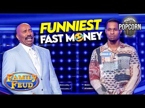FUNNIEST Fast Money Ever! Steve Harvey Couldn't Stop Laughing! | Family Feud