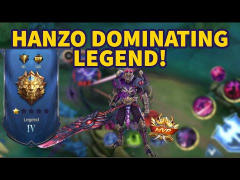 Hanzo Dominating Legend! - Road to Mythical Glory Challenge #5 | Mobile Legends