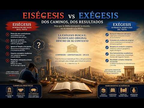 Eiségesis vs Exégesis: Cómo Interpretar la Biblia Correctamente