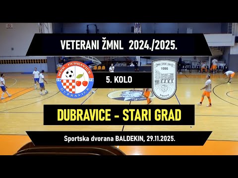 VETERANI ŽMNL: DUBRAVICE - STARI GRAD  0:1, 29.11.2025.