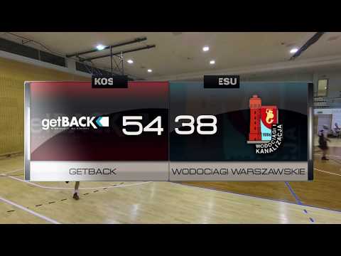GetBack vs Wodociągi Warszawskie - I kolejka - Warszawa - Koszykarska Liga Biznesu