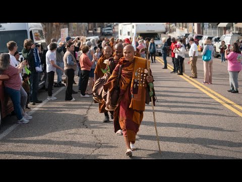 Monks’ 2,300-mile peace walk to reach Charlotte this week