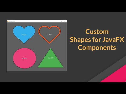 Custom Shapes for JavaFX Buttons, Labels, TextField, ListView etc