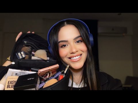 تعالي احطلك ميك-اب بس اوعي تنامي مني 🤫#asmr 
