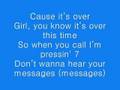 It's Over by Jesse McCartney (with lyrics)