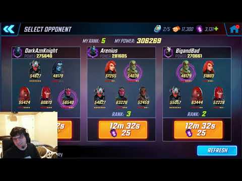Arena - Fighting Ultron+Xmen - Marvel Strike Force