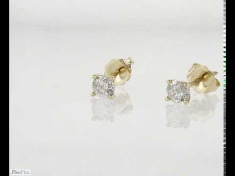 עגילי יהלום 0.60 קראט