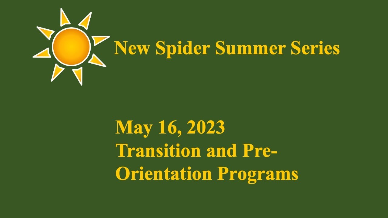 May 16, 2023: Transition Programs