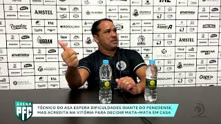 Técnico do ASA espera dificuldades diante do Penedense, mas acredita na vitória