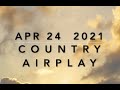 Billboard Top 60 Country Airplay Chart Apr 24 2021