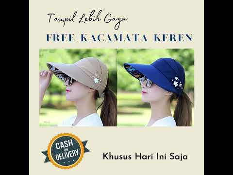 Topi Wanita Masa Kini Free Kacamata Keren