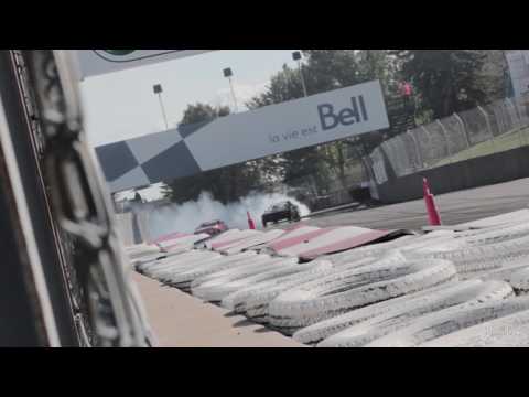 Martin Langlois Leading Patrick Cyr - Formula Drift Canada Round 3 2015