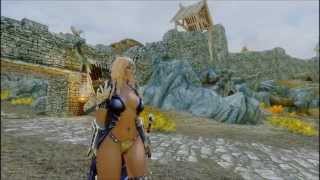 Skyrim Tera armor mod and HDT physics mod