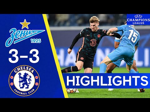 FC Zenit 3-3 Chelsea | Champions League Highlights