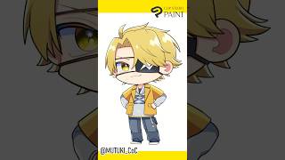 #からぴち たっつんさんSDイラストメイキング【無月】 #shorts #short #メイキングイラスト