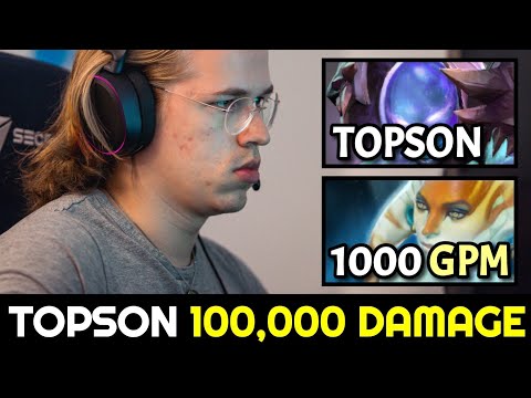 TOPSON 100K Damage Arc Warden Intense Game vs 1000 GPM Naga Siren Dota 2