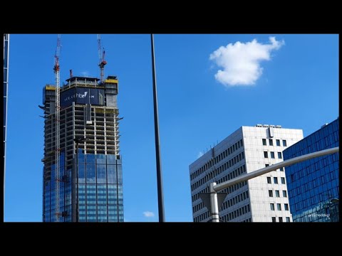 Warszawa / Torre Varso de Varsóvia z Alei Jana Pawła II / Torre Varso vista da Avenida João Paulo II