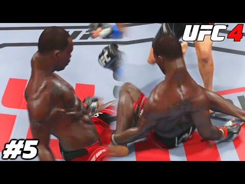 Nerd neck knockdown! UFC 4 Bas Rutten Light Heavyweight Career Mode #5