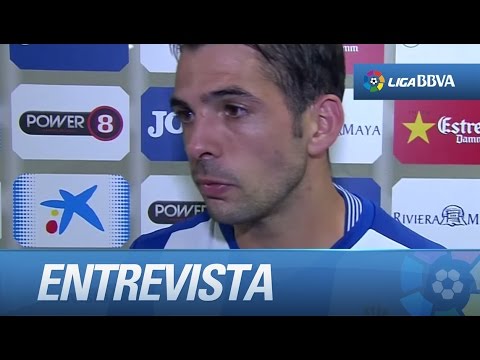 Entrevista a Víctor Sánchez tras el RCD Espanyol (1-2) Sporting de Gijón