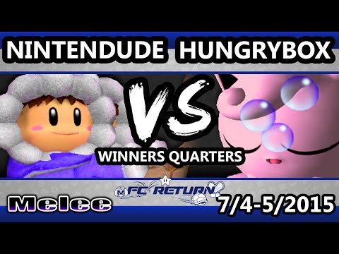 FC Return - Liquid Hungrybox (Jigglypuff) Vs. VGz | Nintendude (Ice Climbers) SSBM WQ - Smash Melee