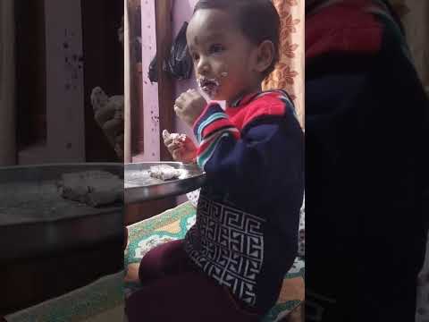 Anirban is busy eating cake