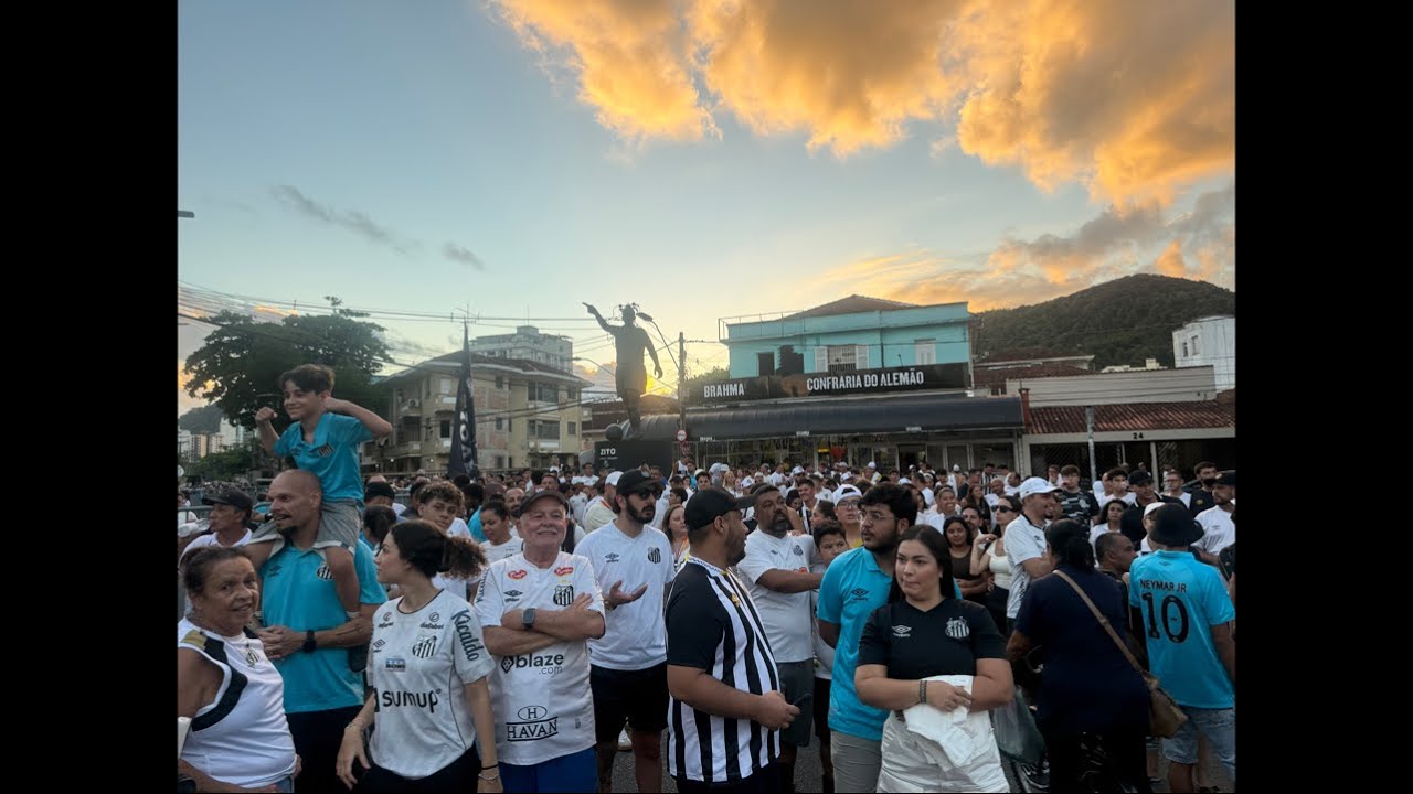 CHEGADA DO SANTOS + MANIFESTAÇÃO