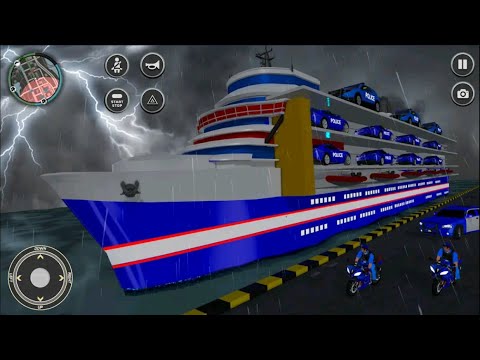 Transporting Grand Police Vehicles in Cargo Ship - Police Car Transporter - Android Gameplay #2