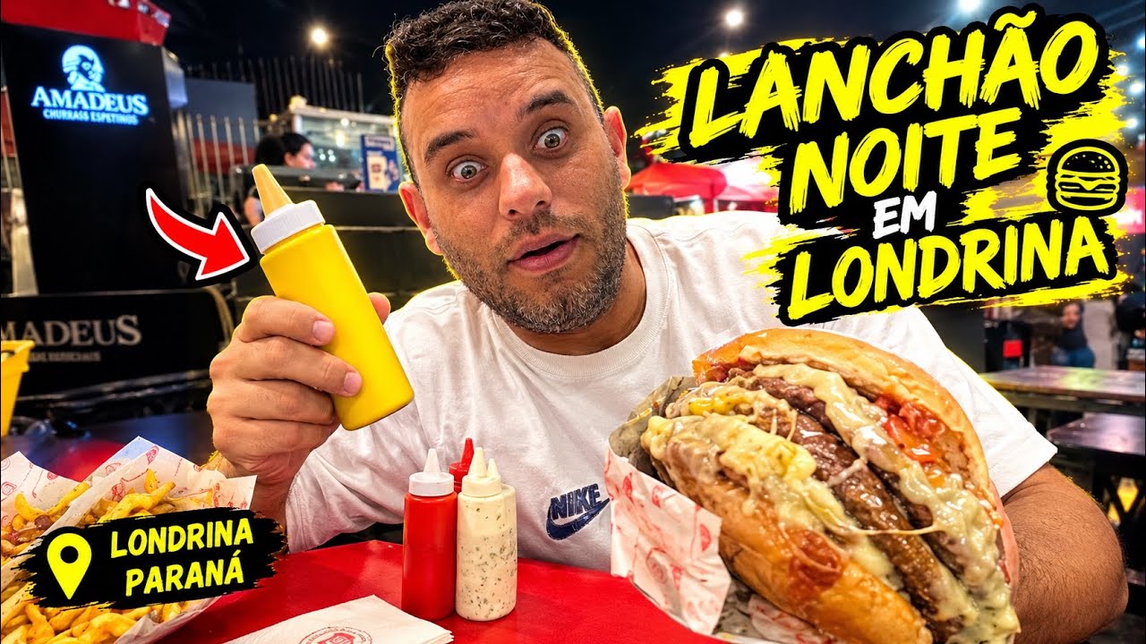 COMEMOS O MAIOR LANCHE DE LONDRINA PARANA - PANTA BURGER