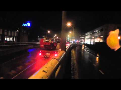 31-12-13 Prio 1 Gebouwbrand Bijgebouw - Tienercentrum Jox XL - Willensplein (Gouda)