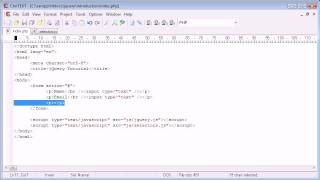jQuery Tutorial - 25 - Basic form field selection