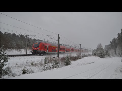 Winter auf der ICE Schnellfahrstrecke Nürnberg-Ingolstadt | BR101,102, 401, 402, 403, 1440