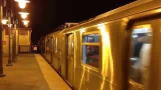 preview picture of video 'Post-Game Express Arrives at 61 Street-Woodside'