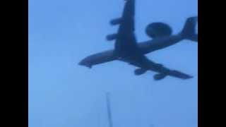 preview picture of video 'RAF AWACS E-3D Sentry on approach Filton Airfield, Bristol 2007'