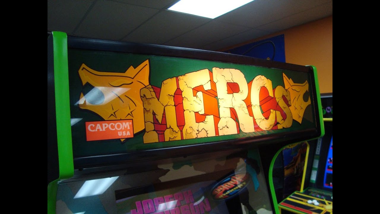 Capcom MERCS Arcade Game !  Dedicated Cabinet, gameplay, artwork overview!