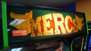 Capcom MERCS Arcade Game !  Dedicated Cabinet, gameplay, artwork overview!