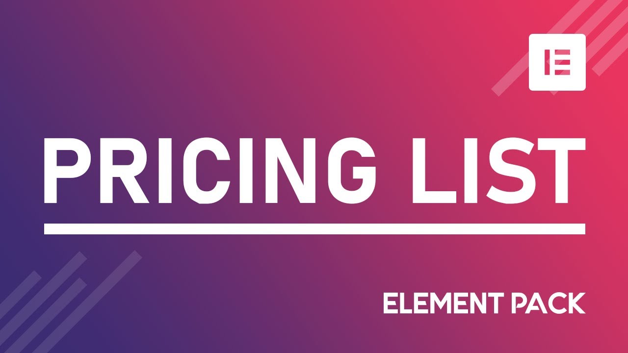 Price List Video Thumbnail