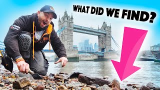 LUCKY ME! Mudlarking under Tower Bridge!