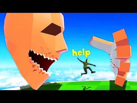 EATING my Mini Friend as a Giant Virtual Reality Titan... (DAVIGO VR)