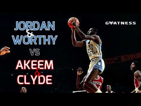 North Carolina vs Houston 1982. Jordan/Worthy/Perkins/Olajuwon/Drexler