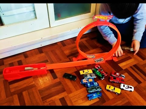 Vídeo Pista HOT WHEELS juguete para niños Toys kids Super Track Pack Stunt Set with Loop Jump