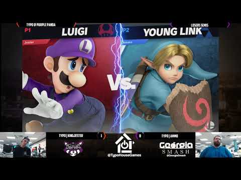 Panda Smash Monday 9/9/19 - KingJester(Luigi) VS Ammo(Roy/Young Link) - Losers Semis