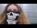 Skull Face Black Buff Tube Mask Set