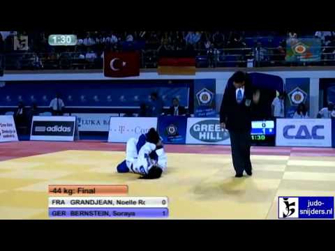 Judo 2012 European Championships Cadets Bar: Grandjean (FRA) - Bernstein (GER) [-44kg] final